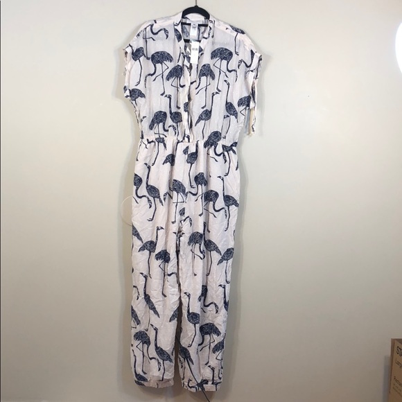 Corey Lynn Calter Anthropologie Flamingo Jumpsuit - Picture 3 of 8